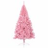 vidaXL K&uuml;nstlicher vorbeleuchteter Weihnachtsbaum Rosa 240 cm PVC