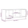 vidaXL TV-Schrank mit Glastüren Grau Sonoma 102x37x42 cm