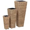 vidaXL Blumenk&uuml;bel 3 Stk. Wasserhyazinthe Braun