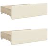 vidaXL Tagesbett Ausziehbar mit Schubladen Creme 90x200 cm Kunstleder