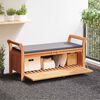 vidaXL Garten-Truhenbank mit Kissen 126 cm Massivholz Akazie