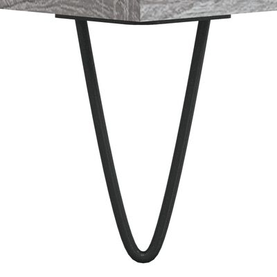vidaXL Plattenschrank Grau Sonoma 121x38x48 cm Holzwerkstoff