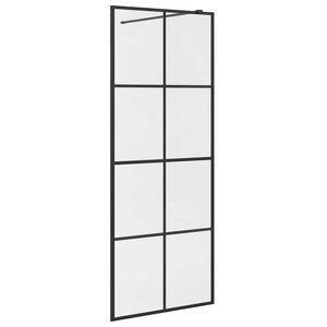 vidaXL Duschwand f&uuml;r Begehbare Dusche mit Klarem ESG Glas 80x195 cm