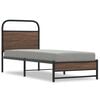 vidaXL Bettgestell ohne Matratze 80x200 cm Braun Eichen-Optik