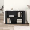 vidaXL Sideboard Schwarz Eichen-Optik 80 x 30 x 53 cm Holzwerkstoff
