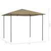 vidaXL Pavillon 3x3x2,6 m Taupe 160 g/m²