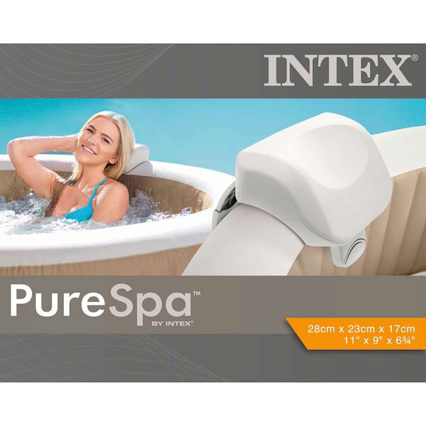 Intex Premium PureSpa Kopfst&uuml;tze Wei&szlig; 28x23x17 cm Schaumstoff