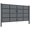 vidaXL Gartentor Anthrazit 400x175 cm Stahl