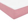 vidaXL Boxspringbett mit Matratze Rosa 90x210 cm Samt