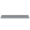 vidaXL Bilderleisten 2 Stk. Grau 40x9x3 cm MDF