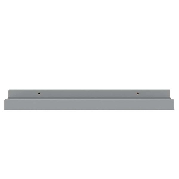 vidaXL Bilderleisten 2 Stk. Grau 40x9x3 cm MDF