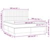 vidaXL Boxspringbett mit Matratze Rosa 160x200 cm Samt