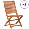 vidaXL Klappst&uuml;hle, 8 St&uuml;ck, 51 x 66 x 95 cm, Massivholz Akazie