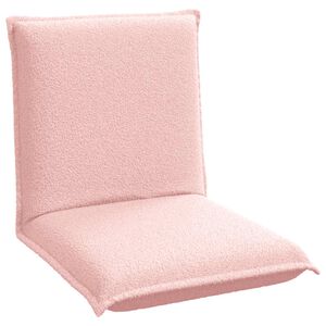 vidaXL Verstellbarer Fu&szlig;sessel Rosa Schafstoff