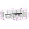 vidaXL Sofagarnituren Natur Massivholz Akazie