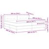 vidaXL Boxspringbett mit Matratze Hellgrau 200 x 200 cm Samt