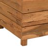 vidaXL Hochbeet 50x40x72 cm Teak Altholz und Stahl