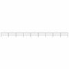 vidaXL Gartenzaun mit Speerspitze Stahl 1506 x 75 cm Schwarz