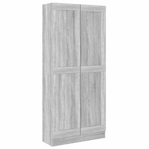 vidaXL Badezimmerschrank Grau Sonoma 82,5x30,5x185,5 cm Holzwerkstoff