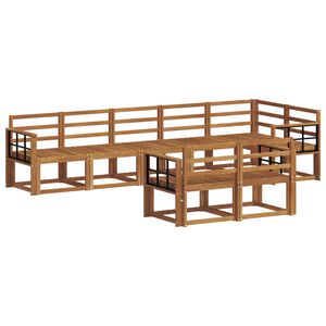 vidaXL Outdoor-Sofagarnitur 8 pcs Natur Massivholz Akazie