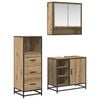 vidaXL Badezimmerm&ouml;bel-Set 3 Stk. Artisan-Eiche 65 x 33 x 60 cm