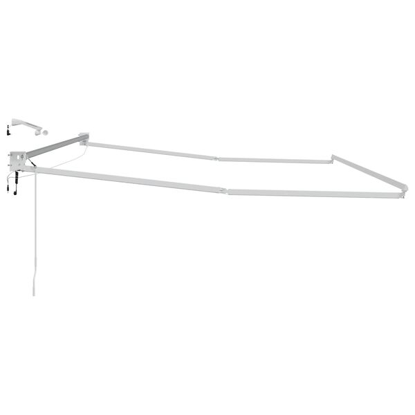 vidaXL Elektrisches Markisenrahmen Wei&szlig; 4 x 2 m Aluminium