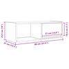 vidaXL TV-Schrank Sonoma-Eiche 80x31x25,5 cm Holzwerkstoff