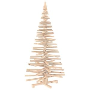 vidaXL Holz Weihnachtsbaum KOTKA 150 cm Massives Kiefernholz Nat&uuml;rlich