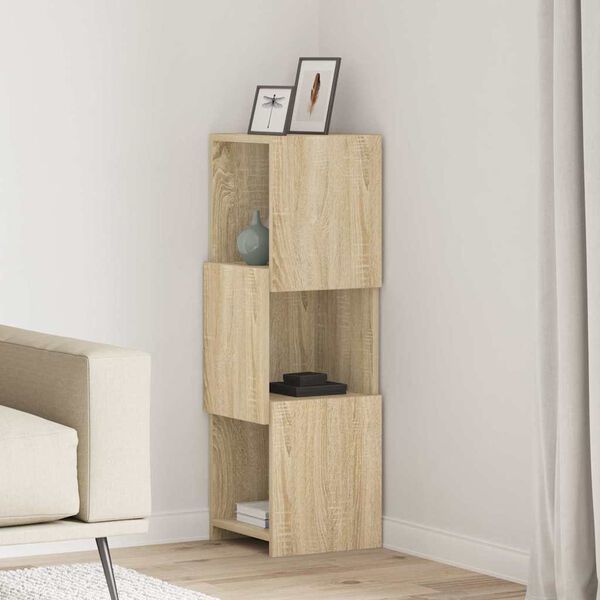 vidaXL Eckschrank Sonoma-Eiche 30,5x30x95cm Holzwerkstoff