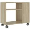 vidaXL Beistelltisch Sonoma-Eiche 70x35x55 cm Holzwerkstoff