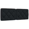 vidaXL Bett mit Matratze Schwarz 140x190 cm Stoff