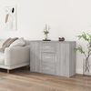 vidaXL Sideboard Grau Sonoma 91x29,5x65 cm Holzwerkstoff