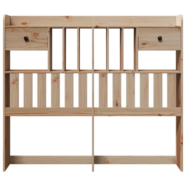 vidaXL Kopfteil mit Stauraum 135 cm Massivholz Kiefer