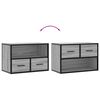 vidaXL TV-Schrank Grau Sonoma 60x31x39,5 cm Holzwerkstoff und Metall