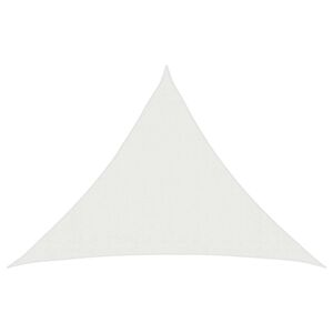 vidaXL Sonnensegel Dreieckig 7 x 5 x 5 m HDPE Wei&szlig;