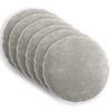vidaXL Kissenbezug 6 stk. HEERLEN Hellgrau &Oslash; 30 cm Chenille-Stoff