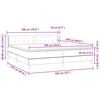 vidaXL Boxspringbett mit Matratze Rosa 180x220 cm Samt