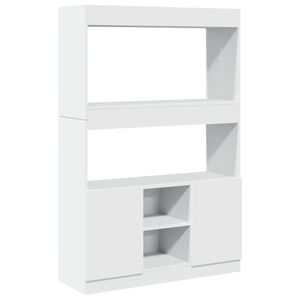 vidaXL Highboard Wei&szlig; 92x33x140 cm Holzwerkstoff