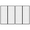 vidaXL Fliegengitter-Türvorhänge 2 Stk. Magnet Schwarz 230x160 cm