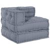 vidaXL Modulares Sofa 3 pcs Grau Stoff