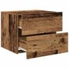vidaXL Nachttisch 2 pcs Altholz 50 x 39 x 41 cm Holzwerkstoff