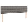 vidaXL Ottoman-Bett mit Matratze Taupe 160x200 cm Stoff