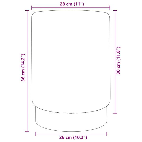 vidaXL Hocker Senfgr&uuml;n und Golden Samt 28 x 36 cm