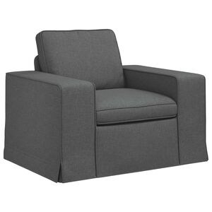 vidaXL Sofa Dunkelgrau Gesamtabmessungen: 103 x 80 x 82 cm (B x T x H)