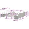 vidaXL Gartensofa-set mit Kissen 11 pcs Beige Poly-Rattan