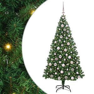 vidaXL K&uuml;nstlicher Weihnachtsbaum mit 300 LEDs mit St&auml;nder Gr&uuml;n 180 cm
