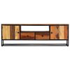 vidaXL TV-Schrank 120x30x40 cm Massives Altholz und Stahl