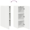 vidaXL TV-Wandschrank 2 pcs Wei&szlig; 30 x 31 x 80 cm Holzwerkstoff