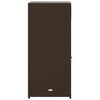 vidaXL Gartenschrank Braun 55x55x111 cm Poly Rattan