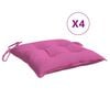 vidaXL Stuhlkissen 4 Stk. Rosa 50x50x7 cm Oxford-Gewebe